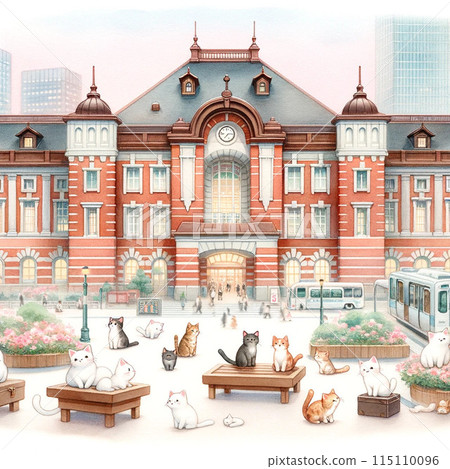 Tourist spot cat in Tokyo Station 115110096