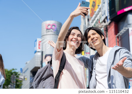 Foreign tourists traveling in Tokyo (inbound) Foreign tourists traveling in Tokyo (inbound) 115110432