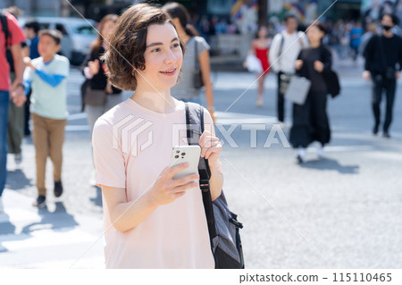 Foreign tourists traveling in Tokyo (inbound) Foreign tourists traveling in Tokyo (inbound) 115110465