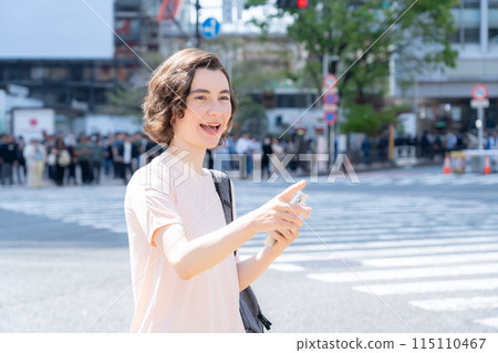 Foreign tourists traveling in Tokyo (inbound) Foreign tourists traveling in Tokyo (inbound) 115110467
