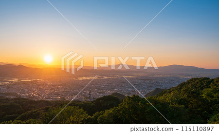 Nishizao Park Observation Plaza, evening view 115110897