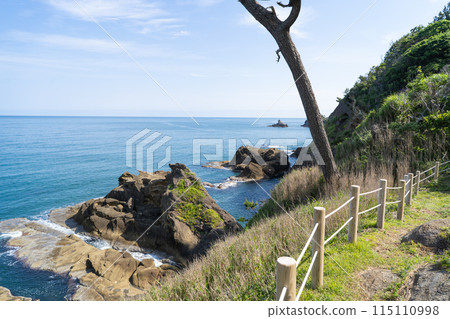 從卡智山登山道(山陰海岸地質公園)看到的景色 從卡智山登山道(山陰海岸地質公園)看到的景色 115110998