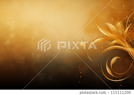 Elegant gold background by Generative AI 115111200