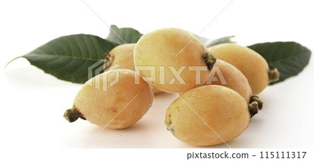 Taste of early summer: Loquat (Kagawa Prefecture) Daiyakuoju white background Taste of early summer: Loquat (Kagawa Prefecture) Daiyakuoju white background 115111317