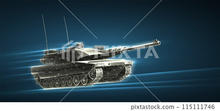 Swift tank attack on the battlefield. Armored vehicle,Troops invasion Swift tank attack on the battlefield. Armored vehicle,Troops invasion 115111746