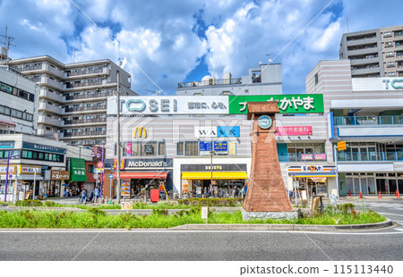 千葉縣船橋市下總中山站的城市景觀 115113440