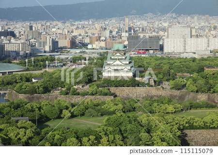 大阪城，春天，夏天，初夏，秋天，從Towerman休息室看到的大阪城的新綠，大阪城公園，大阪旅遊，關西旅遊 115115079