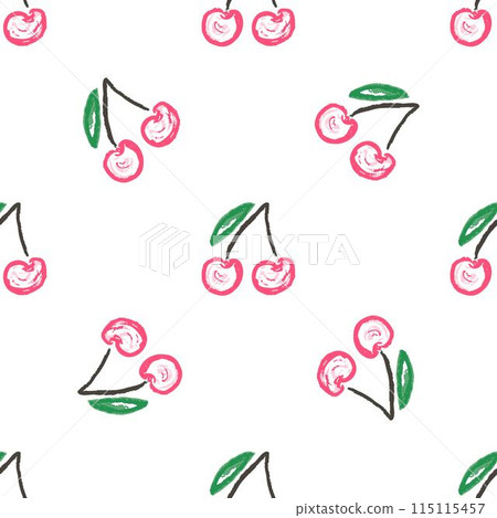 Seamless pattern. Children's drawings with wax crayons Seamless pattern. Children's drawings with wax crayons 115115457