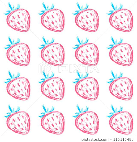 Seamless pattern. Children's drawings with wax crayons Seamless pattern. Children's drawings with wax crayons 115115493