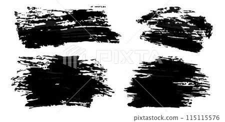 Vector set of grunge watercolor broad strokes Vector set of grunge watercolor broad strokes 115115576