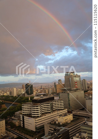大阪, 大阪城, 本町, 中央區, 彩虹, 彩虹, 傍晚, 黃昏的彩虹, 傍晚的彩虹 大阪, 大阪城, 本町, 中央區, 彩虹, 彩虹, 傍晚, 黃昏的彩虹, 傍晚的彩虹 115115620