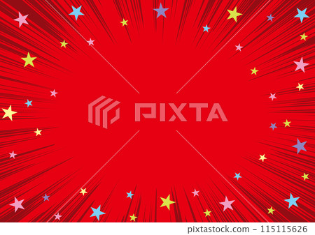 Red concentrated line background illustration 2 115115626