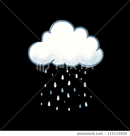 Rainy weather illustration 115115930