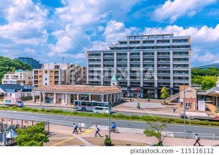 日本橫濱城市景觀 橫濱市營地鐵綠線北山田站、橫濱國際泳池等景觀 115116112