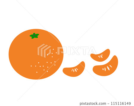 Mandarin orange illustration material Orange Simple illustration Mandarin orange illustration material Orange Simple illustration 115116149