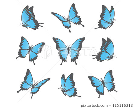 美麗又美麗的蝴蝶 115116318