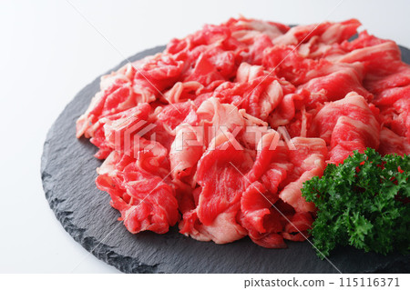 Angus beef shoulder loin cuts 115116371