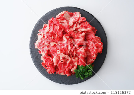 Angus beef shoulder loin cuts 115116372