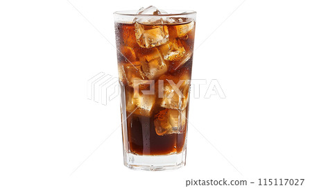 在白色背景的冰凍咖啡 在白色背景的冰凍咖啡 115117027