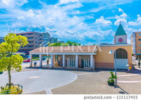 日本橫濱城市景觀 橫濱市營地鐵綠線北山田站等景觀 115117455