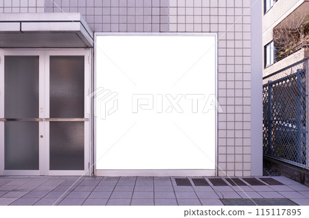 Shop Boutique Store Front with Big Window and Place for Name Shop Boutique Store Front with Big Window and Place for Name 115117895