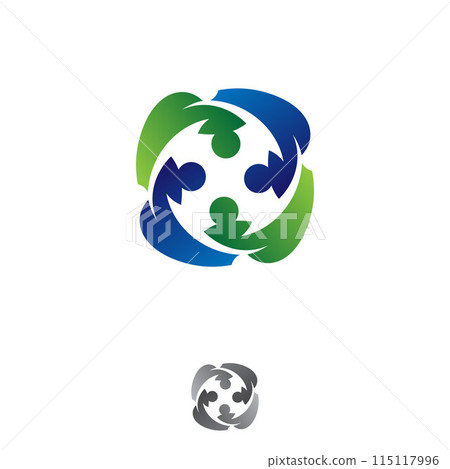 Abstract community design or healthy symbol 115117996