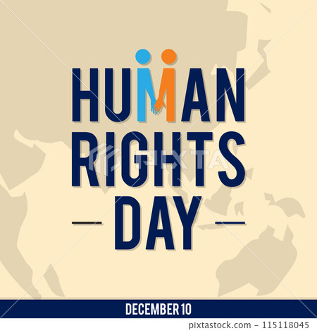 International Human Rights day illustration for global equality and peace 115118045