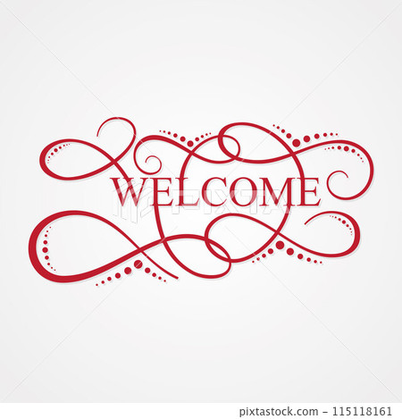 Welcome letter concept design Welcome letter concept design 115118161