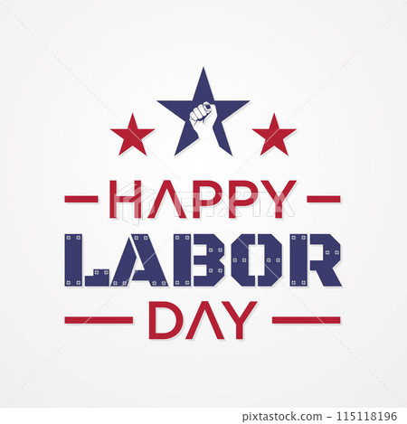 Happy Labor Day letter for element design 115118196
