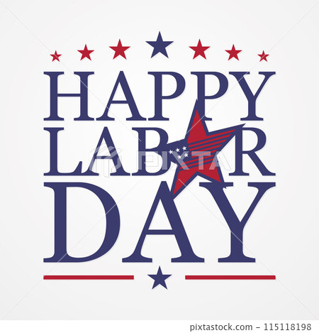 Happy Labor Day letter for element design on the white background Happy Labor Day letter for element design on the white background 115118198