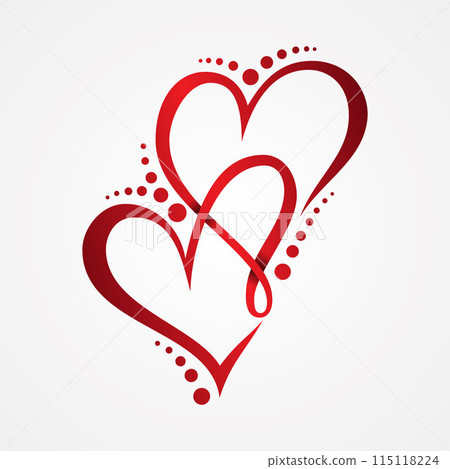 Love icon symbol on the white background 115118224