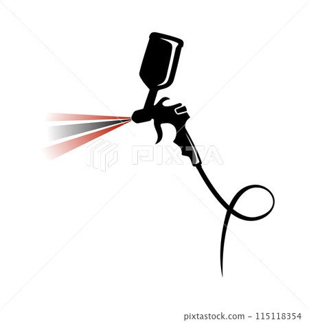 Illustration design spray gun for element design 115118354