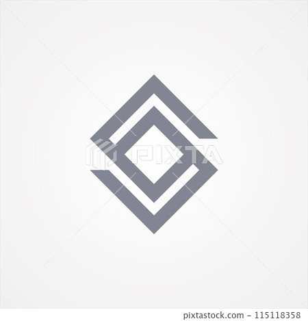 Square chain design shaped letter S 115118358