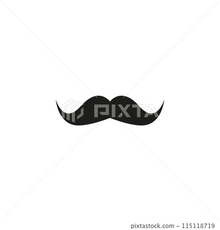 A pixel art illustration of a mustache on a white background A pixel art illustration of a mustache on a white background 115118719