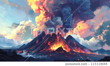 Volcanic activity 115119044