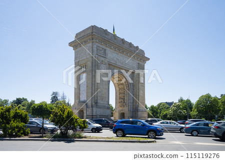 the arch of triumph in Bucharest, Romania the arch of triumph in Bucharest, Romania 115119276