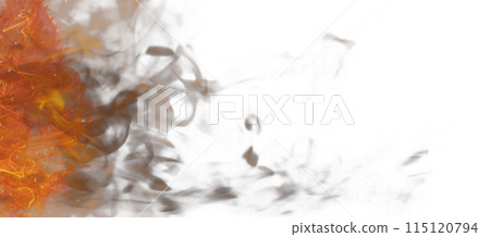 Fire flame on transparent background. Fire texture overlays 115120794