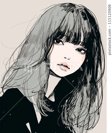 Icon illustration material "AI generated images" Icon illustration material "AI generated images" 115120806