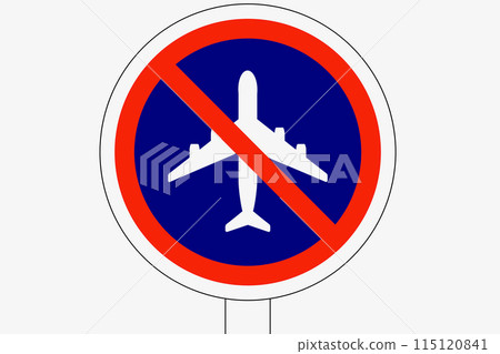 禁止飛機停放 115120841