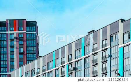 Modern city building. Urban business architecture, abstract commercial design. Technology glass, Modern city building. Urban business architecture, abstract commercial design. Technology glass, 115120854