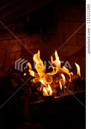 home live fireplace close up 115121200