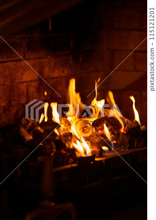 home live fireplace close up 115121201