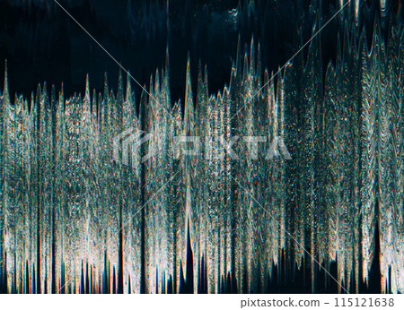 Monitor glitch. Color distortion. White color analog technical artifact display error fuzzy wave grain texture dirt stain retro dark black abstract background. Monitor glitch. Color distortion. White color analog technical artifact display error fuzzy wave grain texture dirt stain retro dark black abstract background. 115121638
