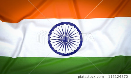 The India flag on Business Background 3d rendering. The India flag on Business Background 3d rendering. 115124870