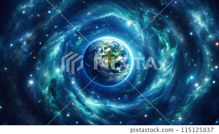 地球漂浮在時間漩渦的宇宙中 115125837