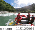 Enjoy rafting on a sunny day 115125964