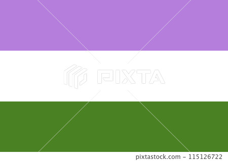 Genderqueer Pride Flag background Illustration 115126722