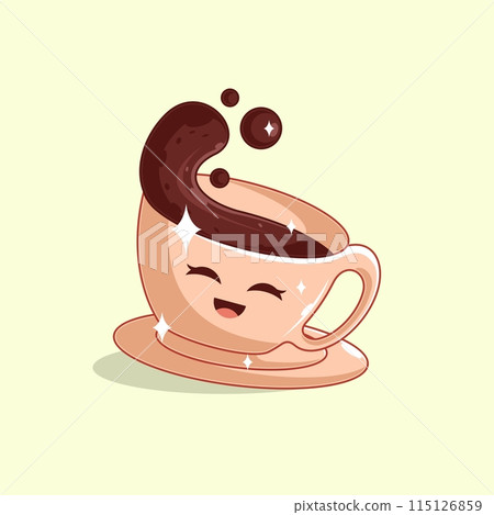 Delicious coffee drink icon vector illustration design Delicious coffee drink icon vector illustration design 115126859