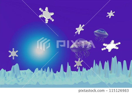 Space jellyfish reaches ice planet 115126983