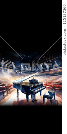 landscape with piano 115127366